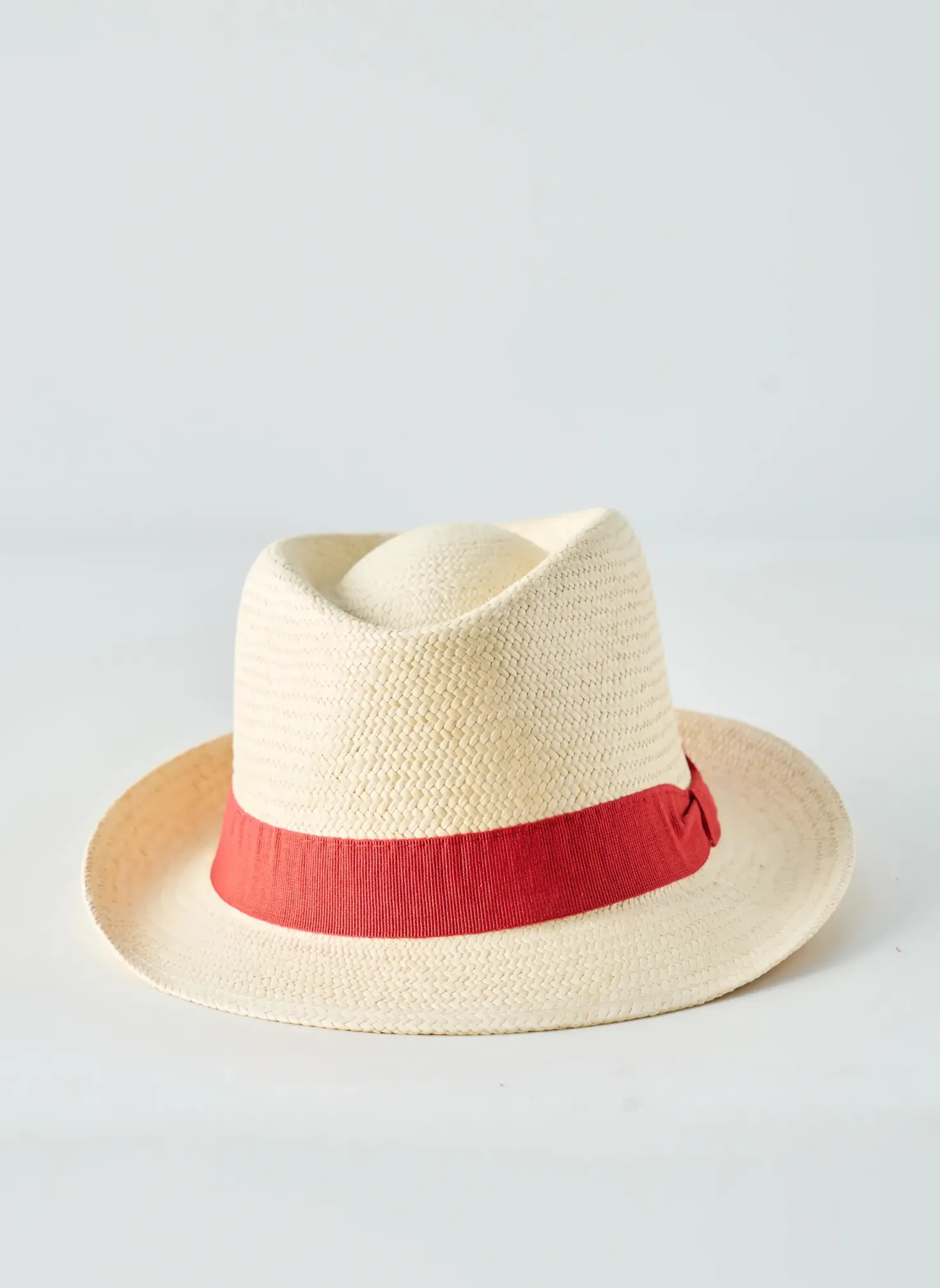 Chapeau Panama Hat Rouge