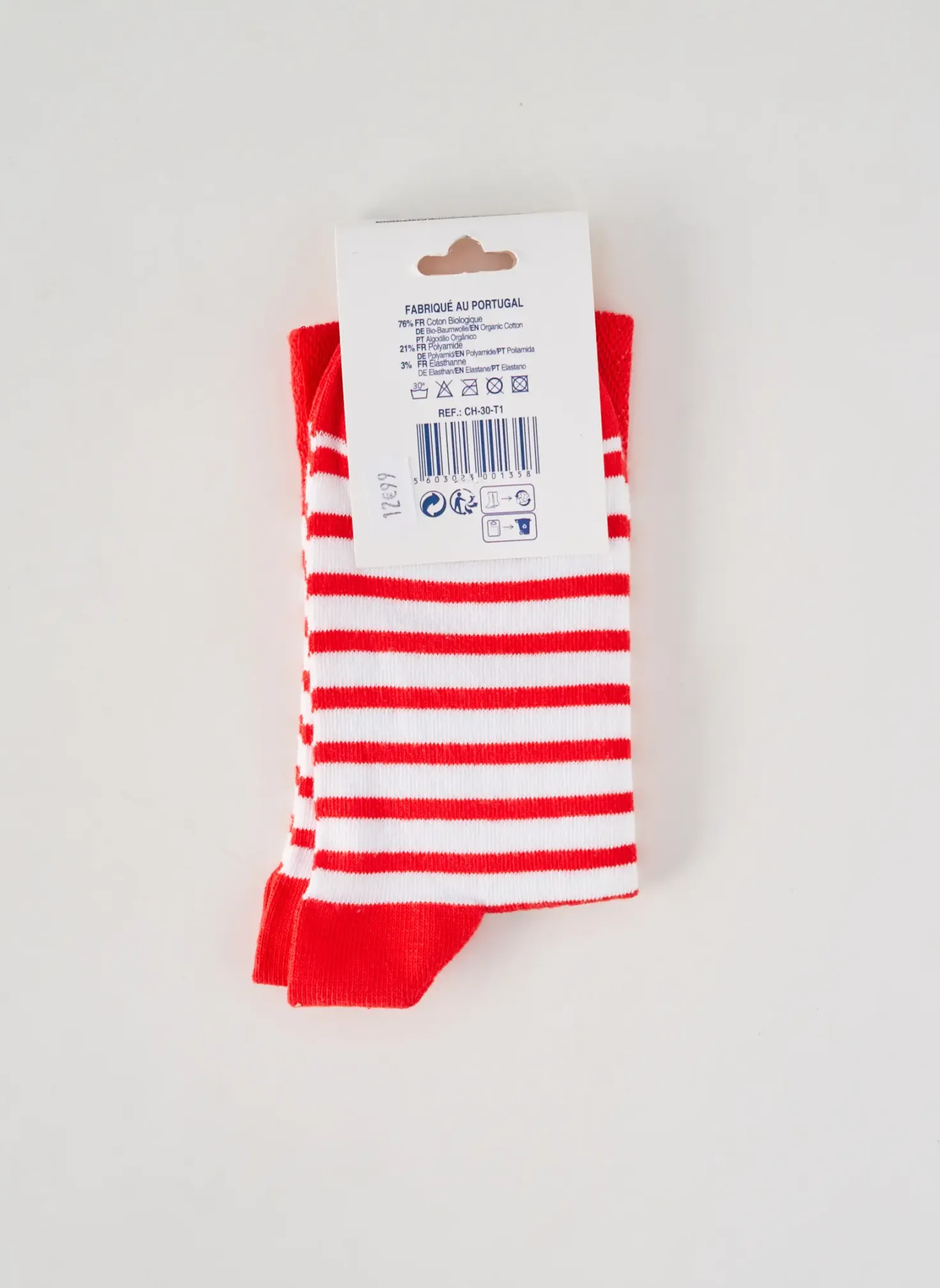 Chaussettes Bleu Marin Rouge