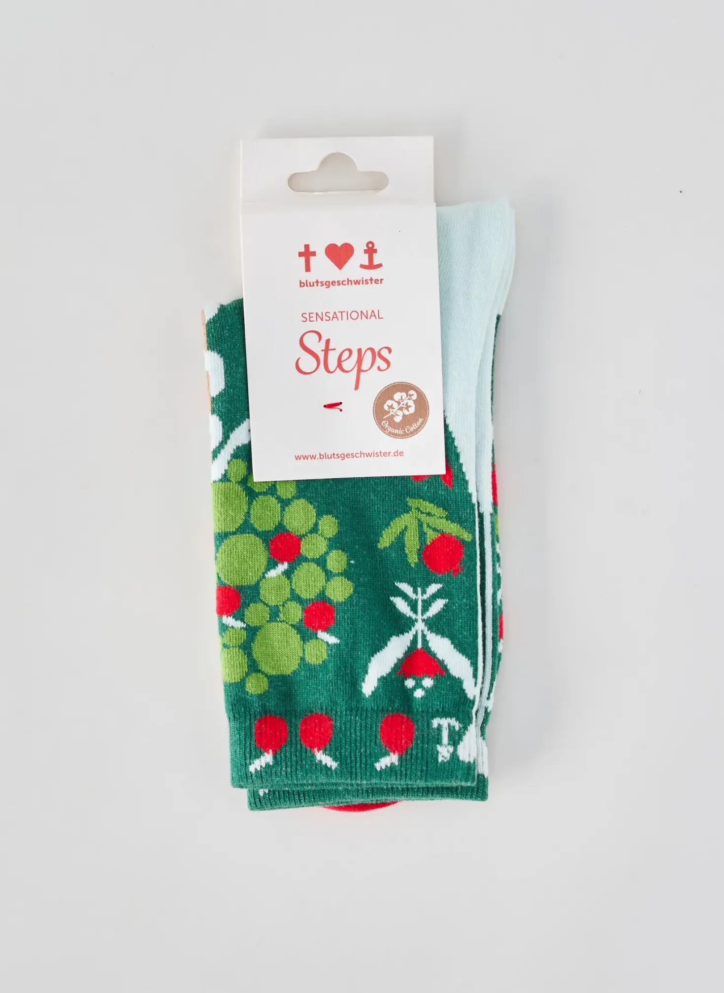 Chaussettes Blutsgeschwister Vert