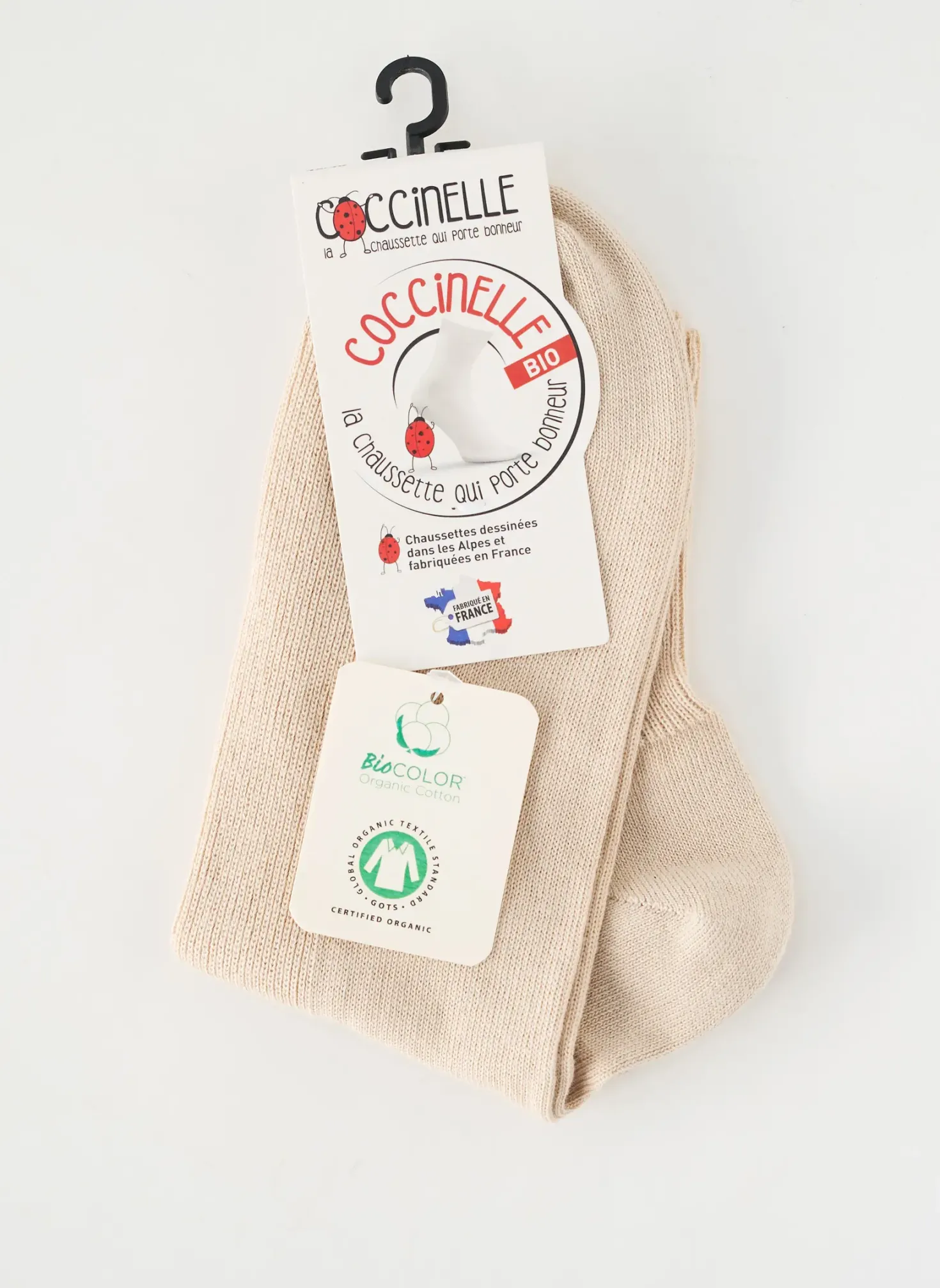 Chaussettes Coccinelle Beige