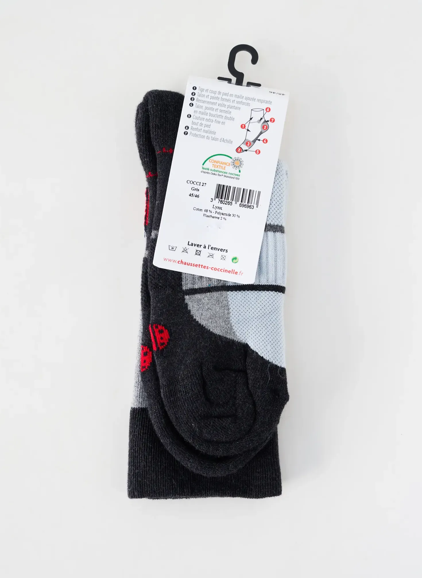 Chaussettes Coccinelle Gris