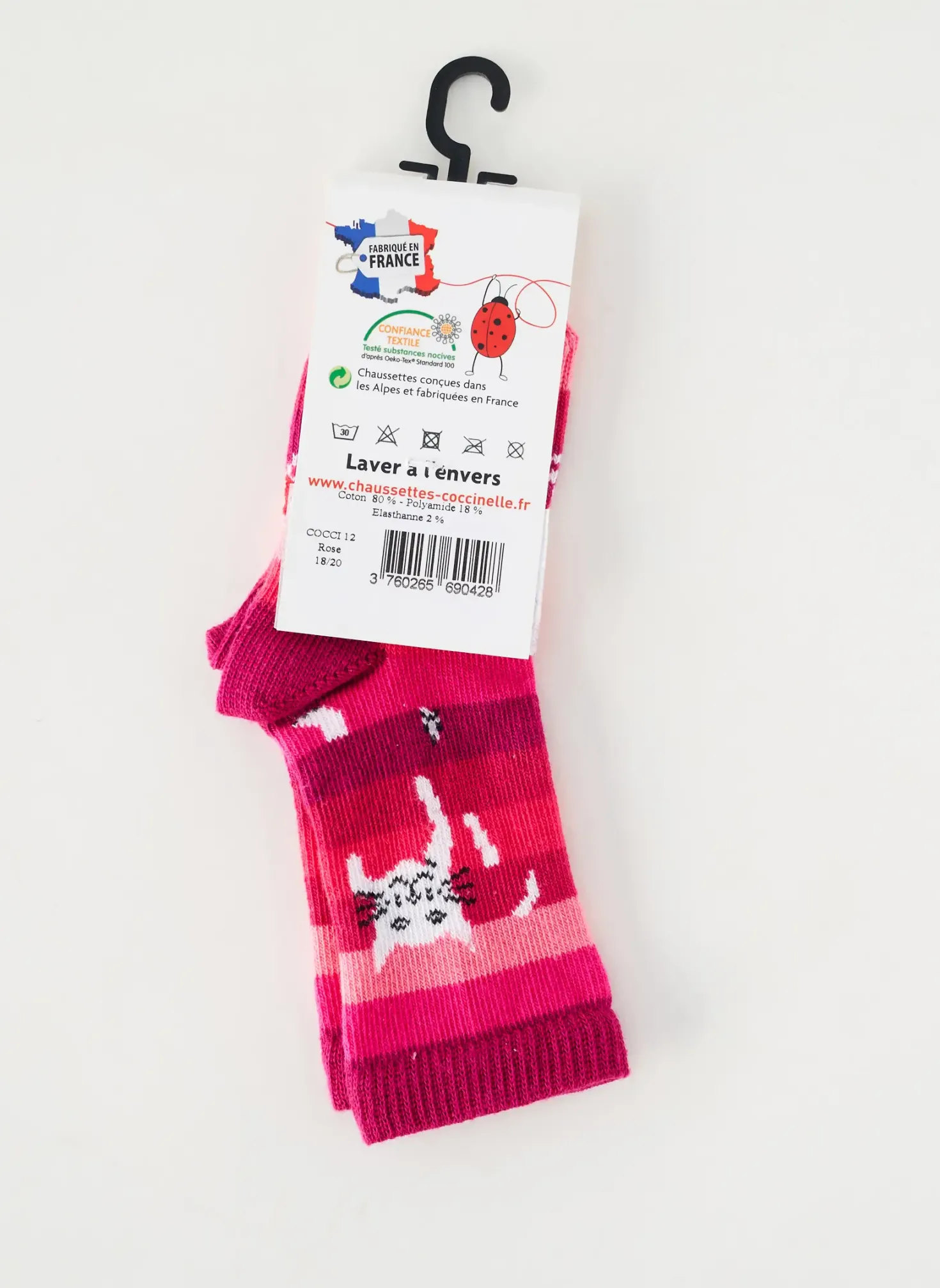 Chaussettes Coccinelle Rose