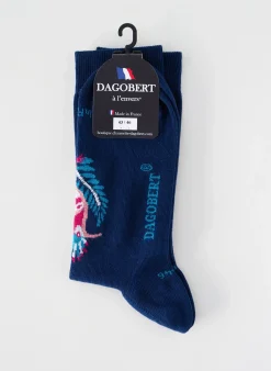 Chaussettes Dagobert A L'envers Bleu