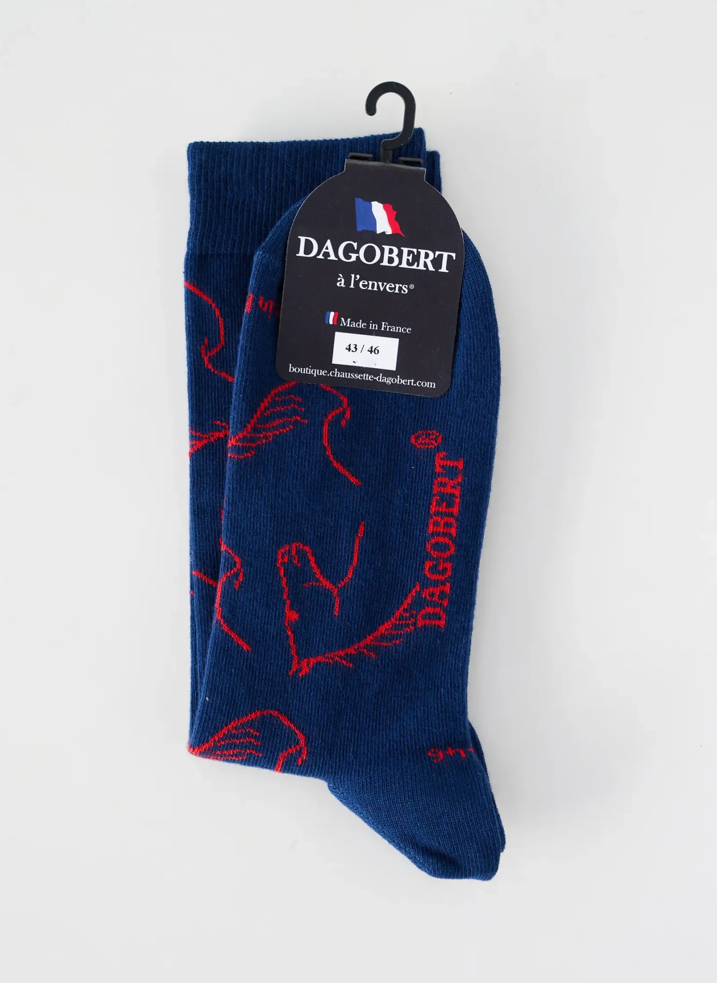 Chaussettes Dagobert A L'envers Bleu