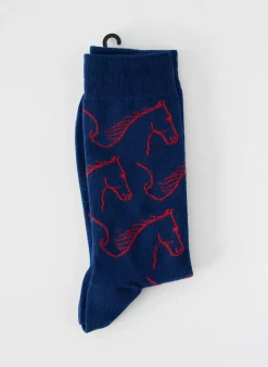 Chaussettes Dagobert A L'envers Bleu