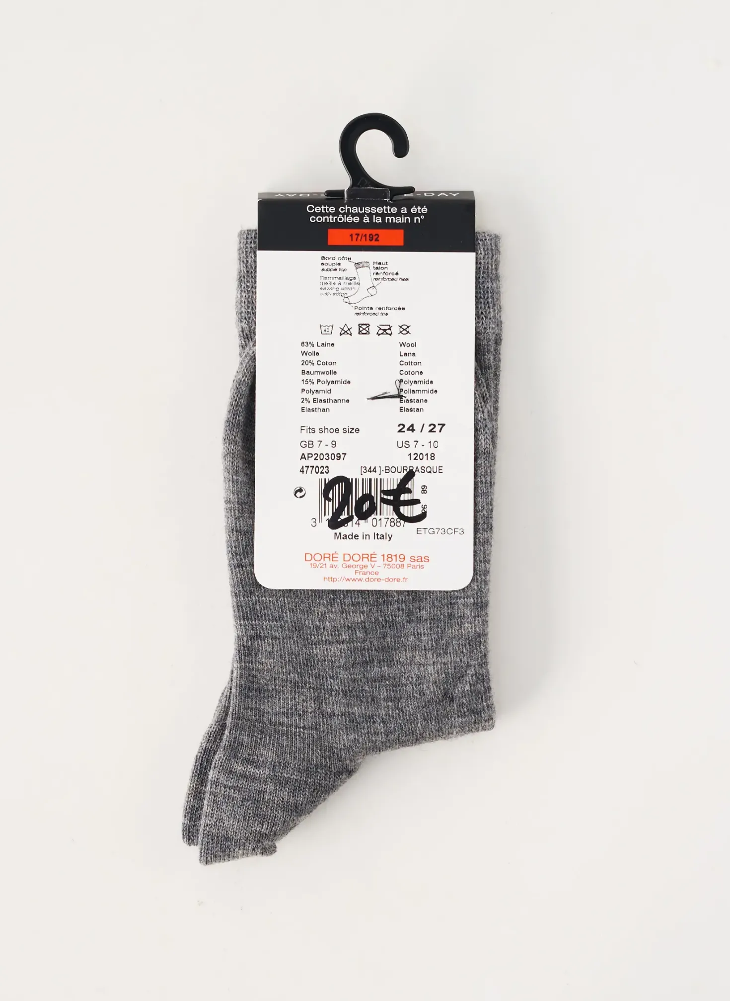 Chaussettes Dore Dore Gris