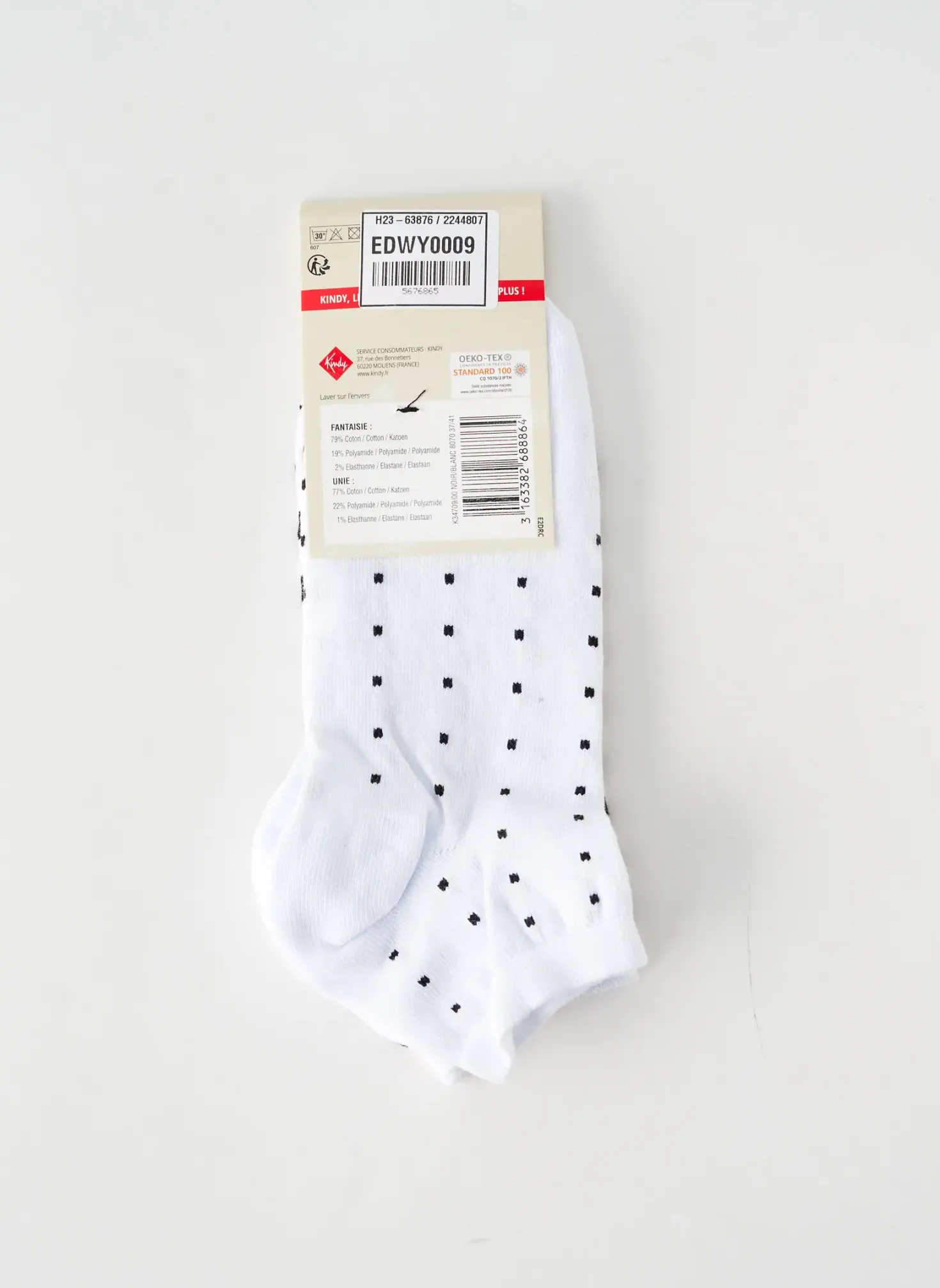 Chaussettes Kindy Blanc