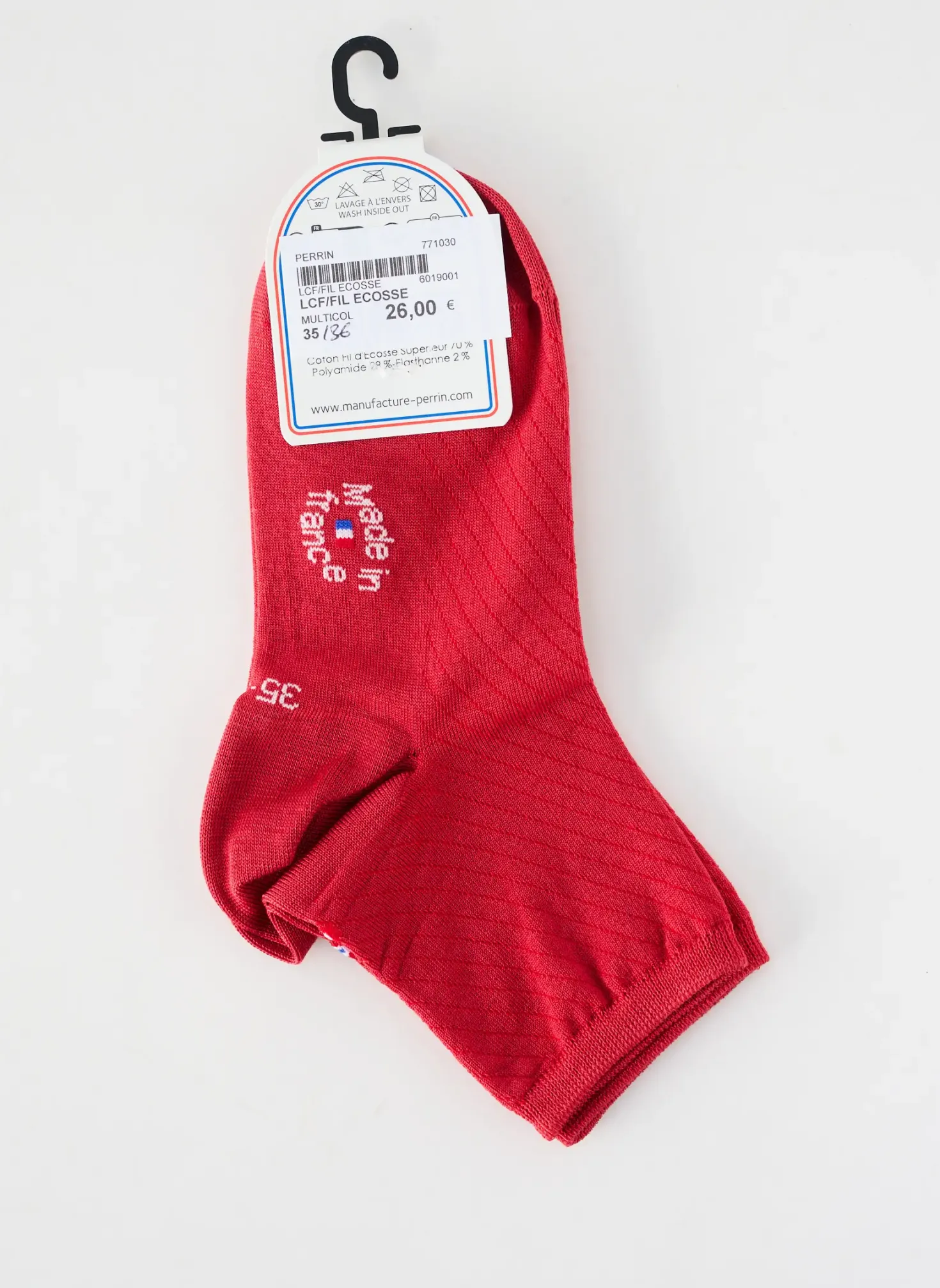 Chaussettes La Chaussette Française Rouge