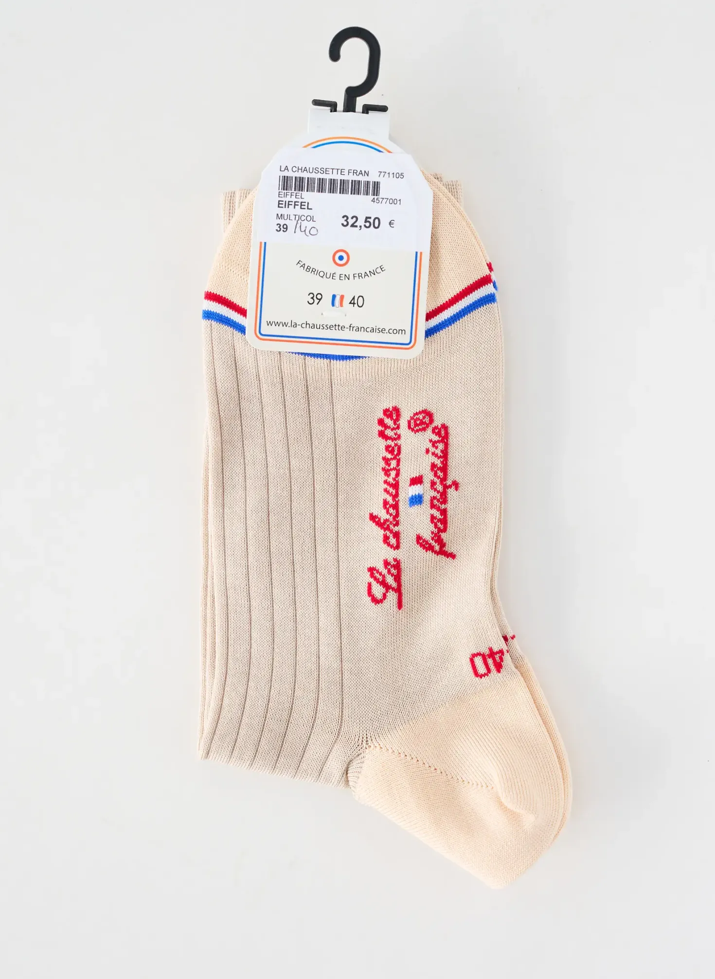 Chaussettes La Chaussette Française Beige
