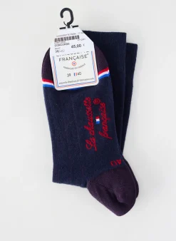 Chaussettes La Chaussette Française Bleu