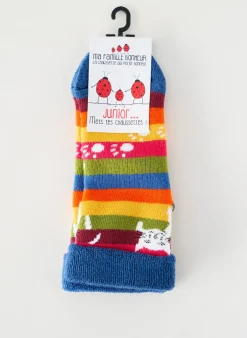 Chaussettes Ma Famille Bonheur Bleu
