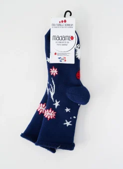 Chaussettes Ma Famille Bonheur Bleu