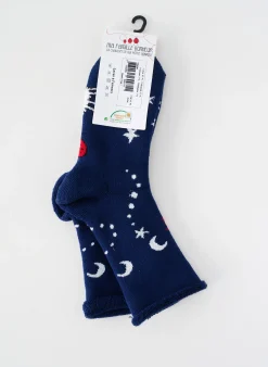 Chaussettes Ma Famille Bonheur Bleu