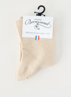 Chaussettes Maison Broussaud Beige
