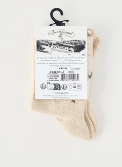Chaussettes Maison Broussaud Beige
