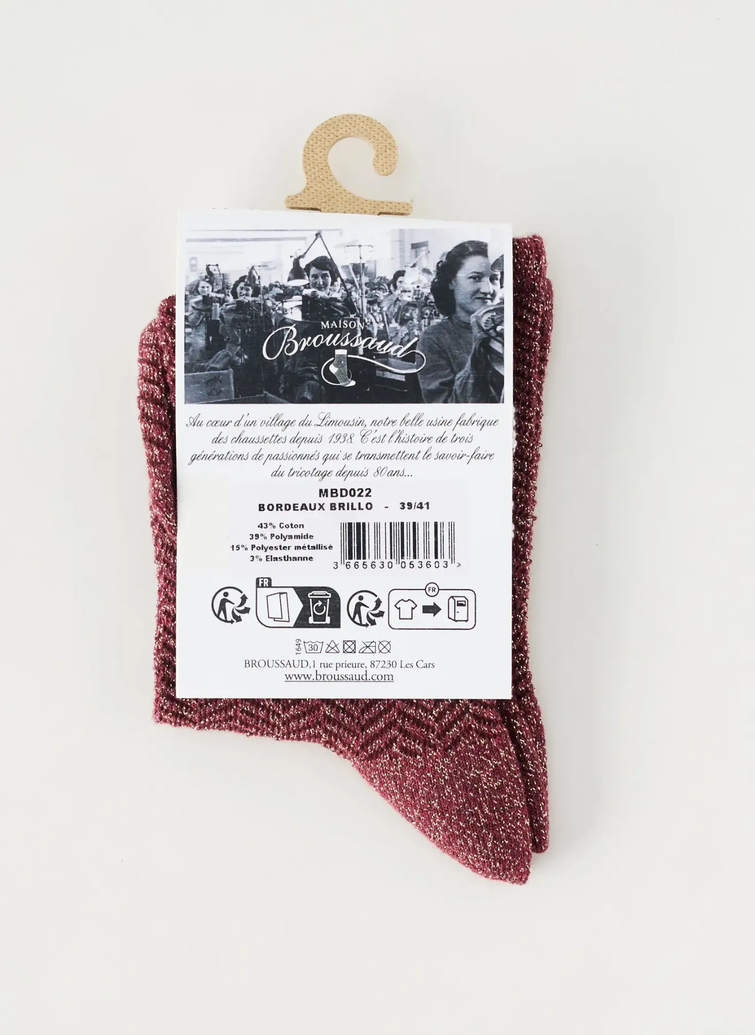 Chaussettes Maison Broussaud Rouge