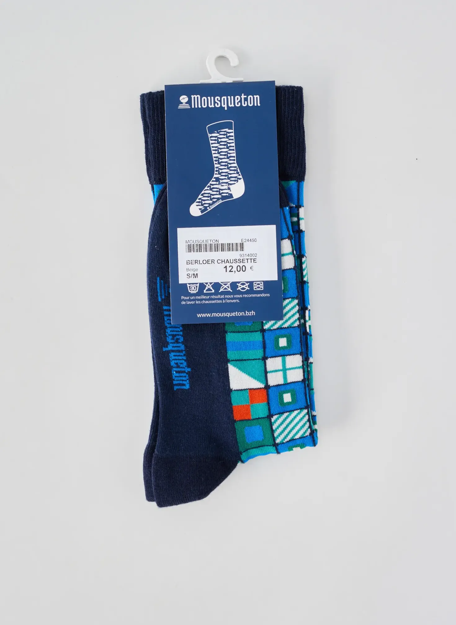 Chaussettes Mousqueton Bleu