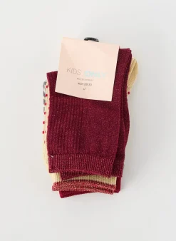 Chaussettes Only Rouge