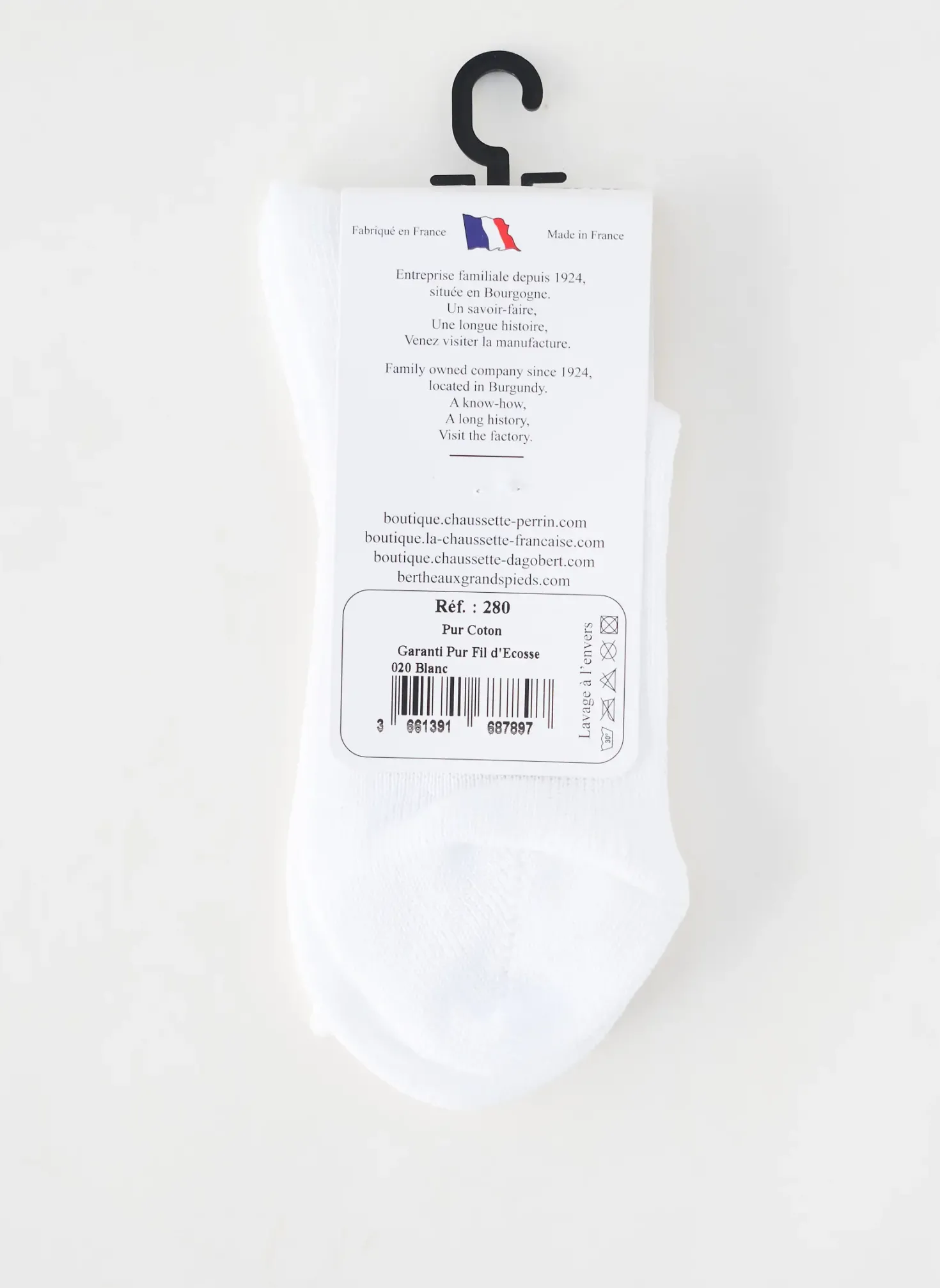 Chaussettes Perrin Blanc