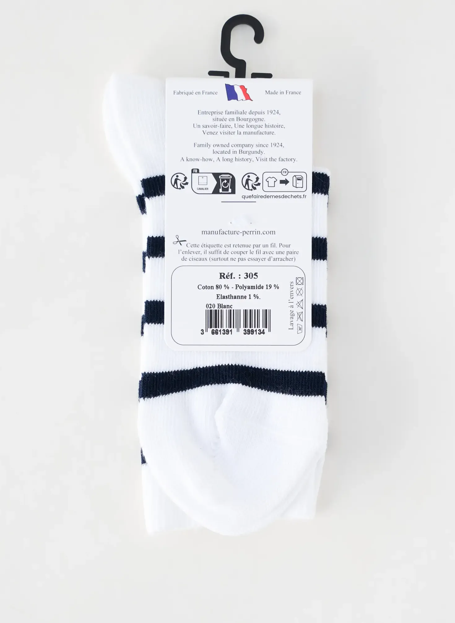Chaussettes Perrin Blanc