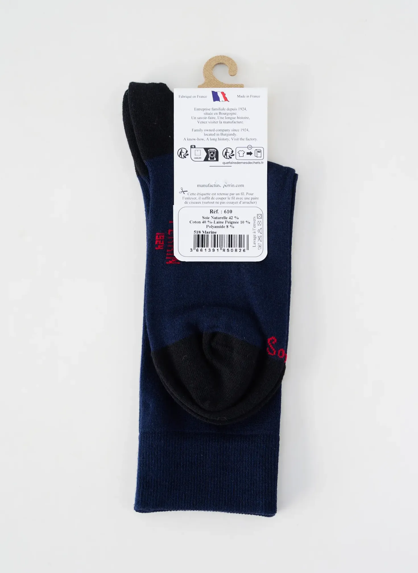 Chaussettes Perrin Bleu