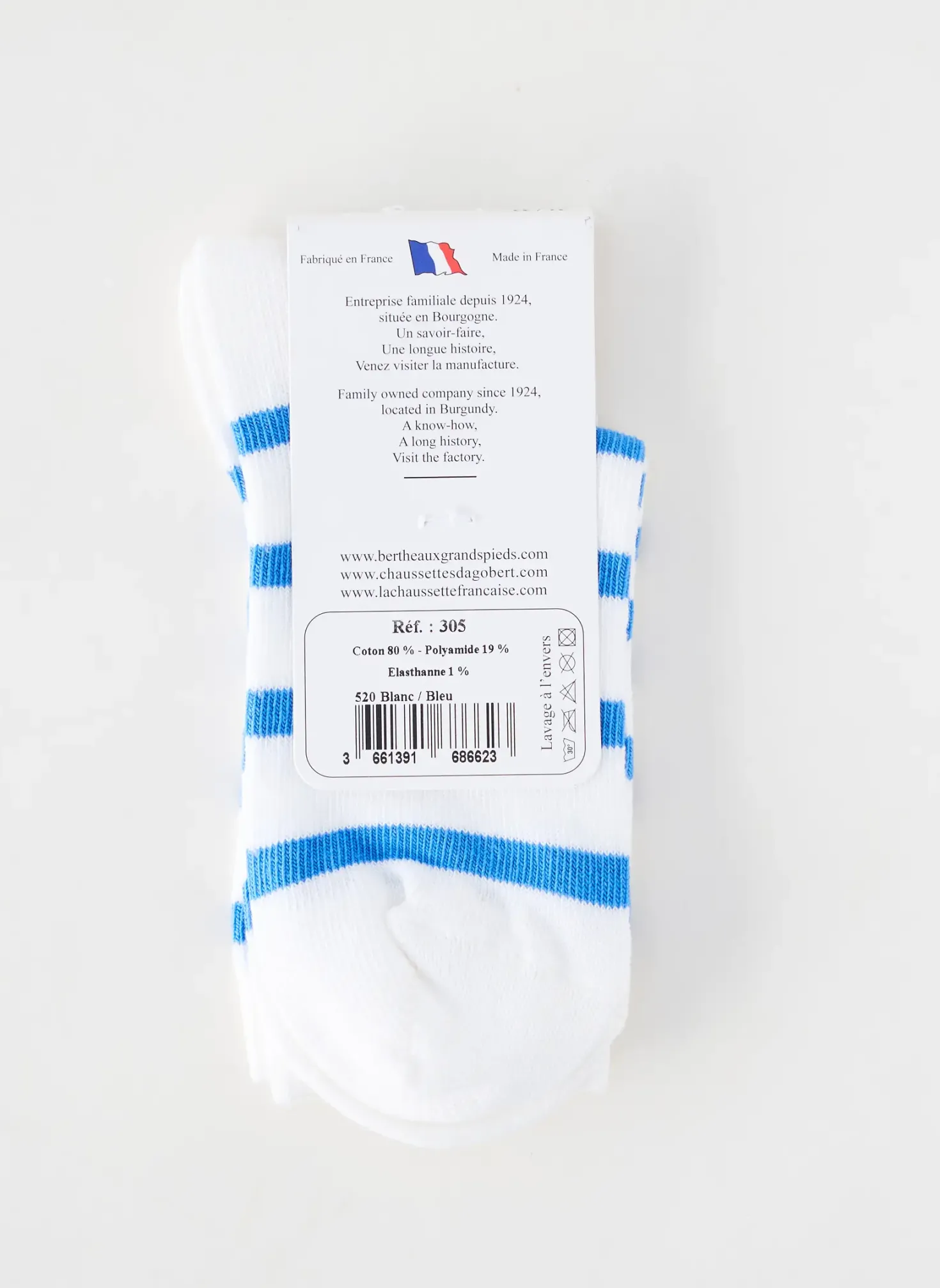 Chaussettes Perrin Bleu