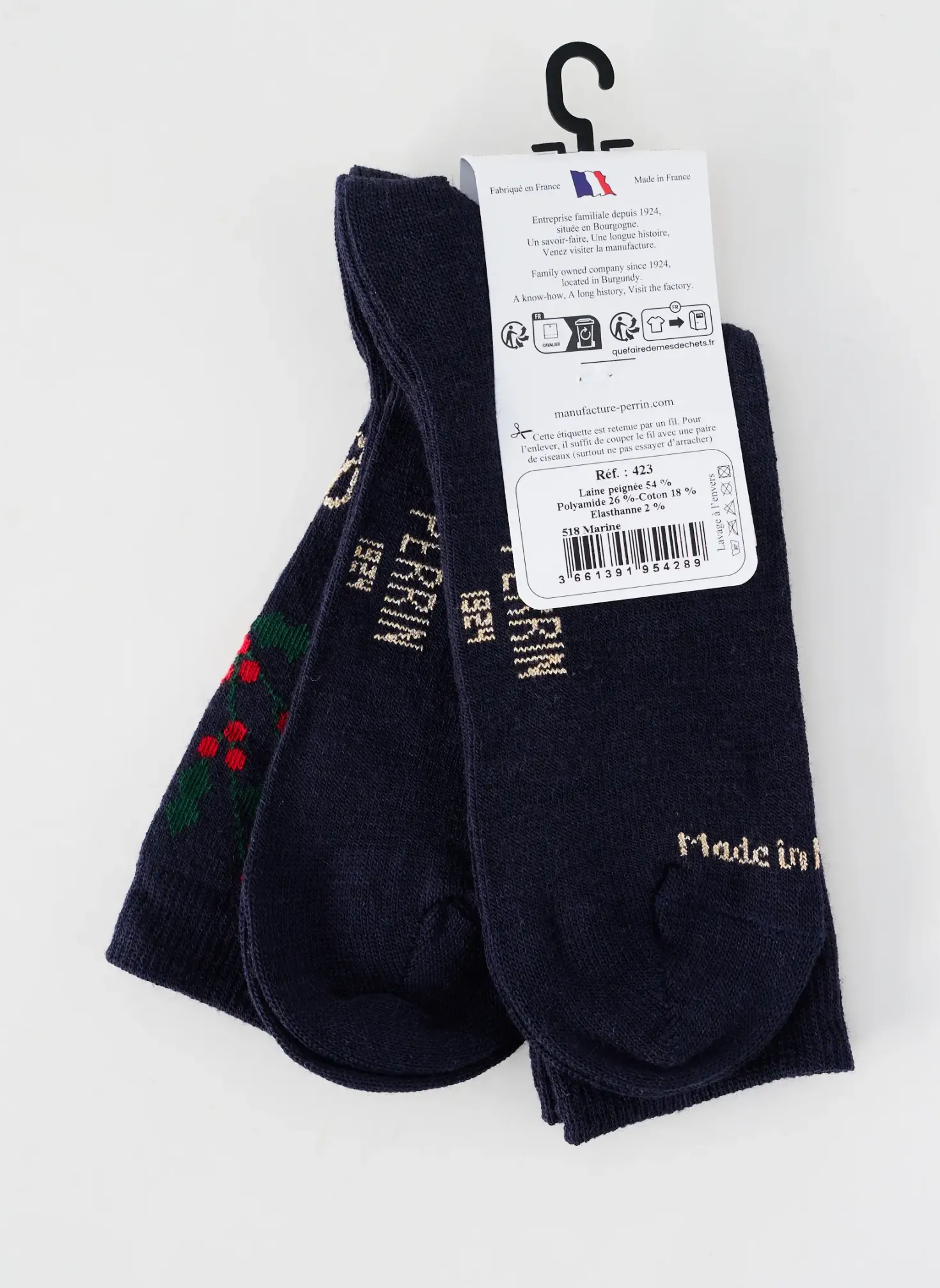 Chaussettes Perrin Bleu