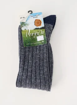 Chaussettes Perrin Bleu