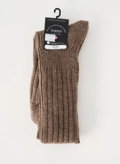 Chaussettes Perrin Marron