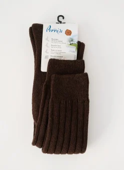 Chaussettes Perrin Marron