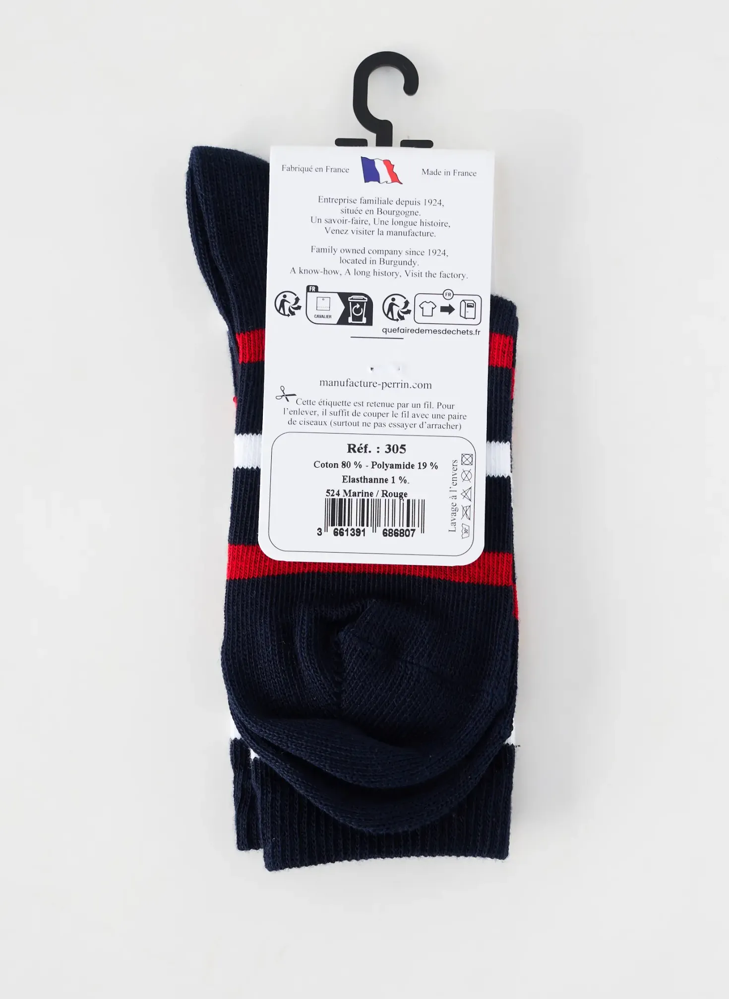 Chaussettes Perrin Noir