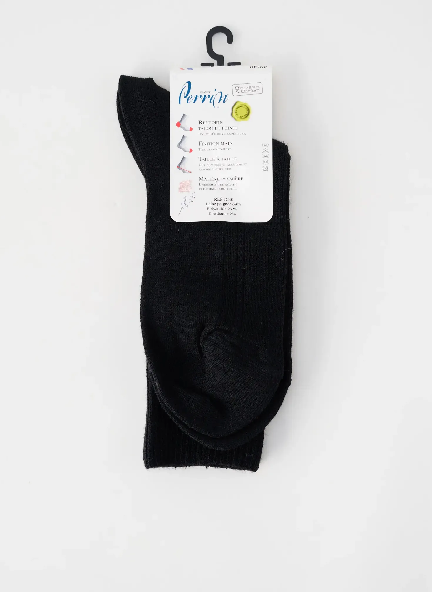 Chaussettes Perrin Noir
