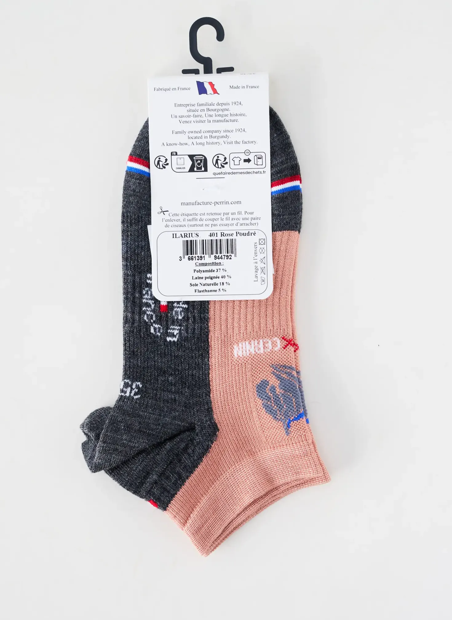 Chaussettes Perrin Rose