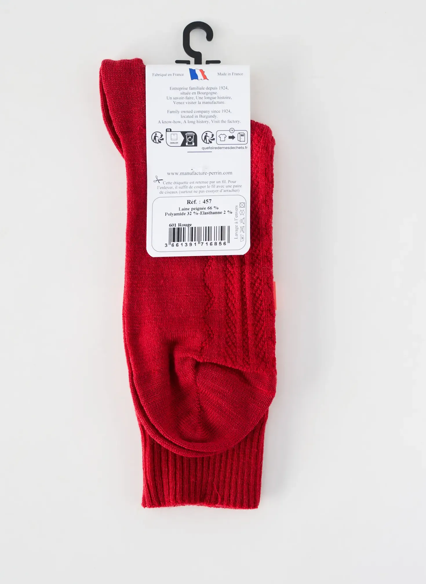Chaussettes Perrin Rouge