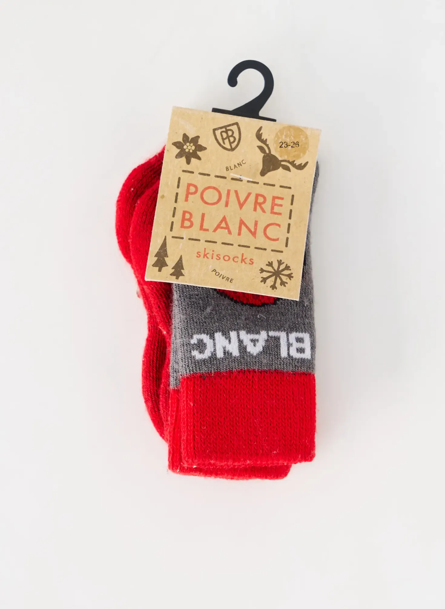 Chaussettes Poivre Blanc Rouge