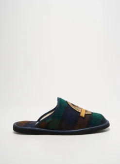 Chaussons/pantoufles Anny Vert Bout Rond