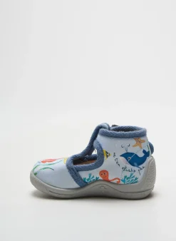 Chaussons/pantoufles Bellamy Bleu Bout Rond