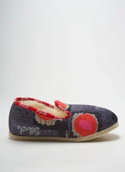Chaussons/pantoufles Berthe Aux Grands Pieds Gris Talon Plat Jusqu'à 3cm