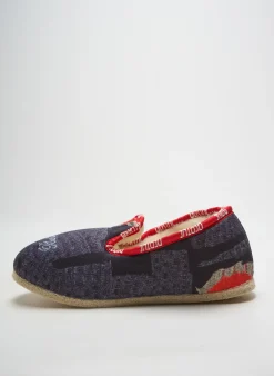Chaussons/pantoufles Berthe Aux Grands Pieds Gris Talon Plat Jusqu'à 3cm