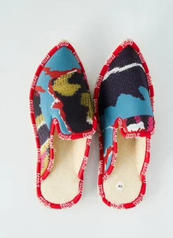Chaussons/pantoufles Berthe Aux Grands Pieds Rouge Bout Pointu