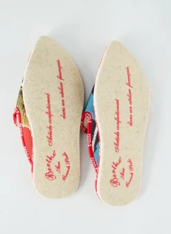Chaussons/pantoufles Berthe Aux Grands Pieds Rouge Bout Pointu