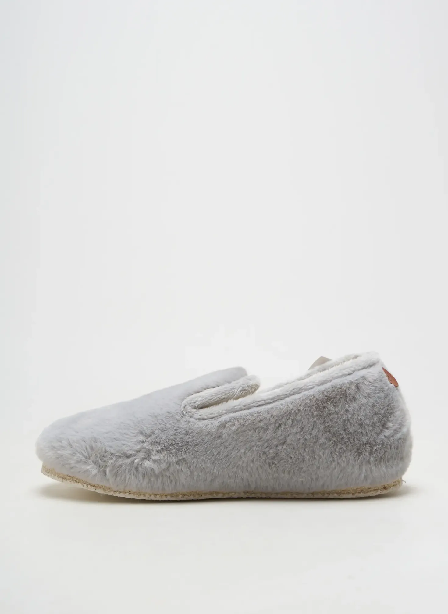 Chaussons/pantoufles Chausse Mouton Gris Talon Plat Jusqu'à 3cm