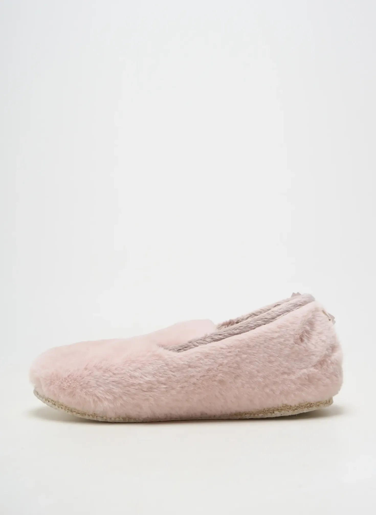 Chaussons/pantoufles Chausse Mouton Rose Talon Plat Jusqu'à 3cm