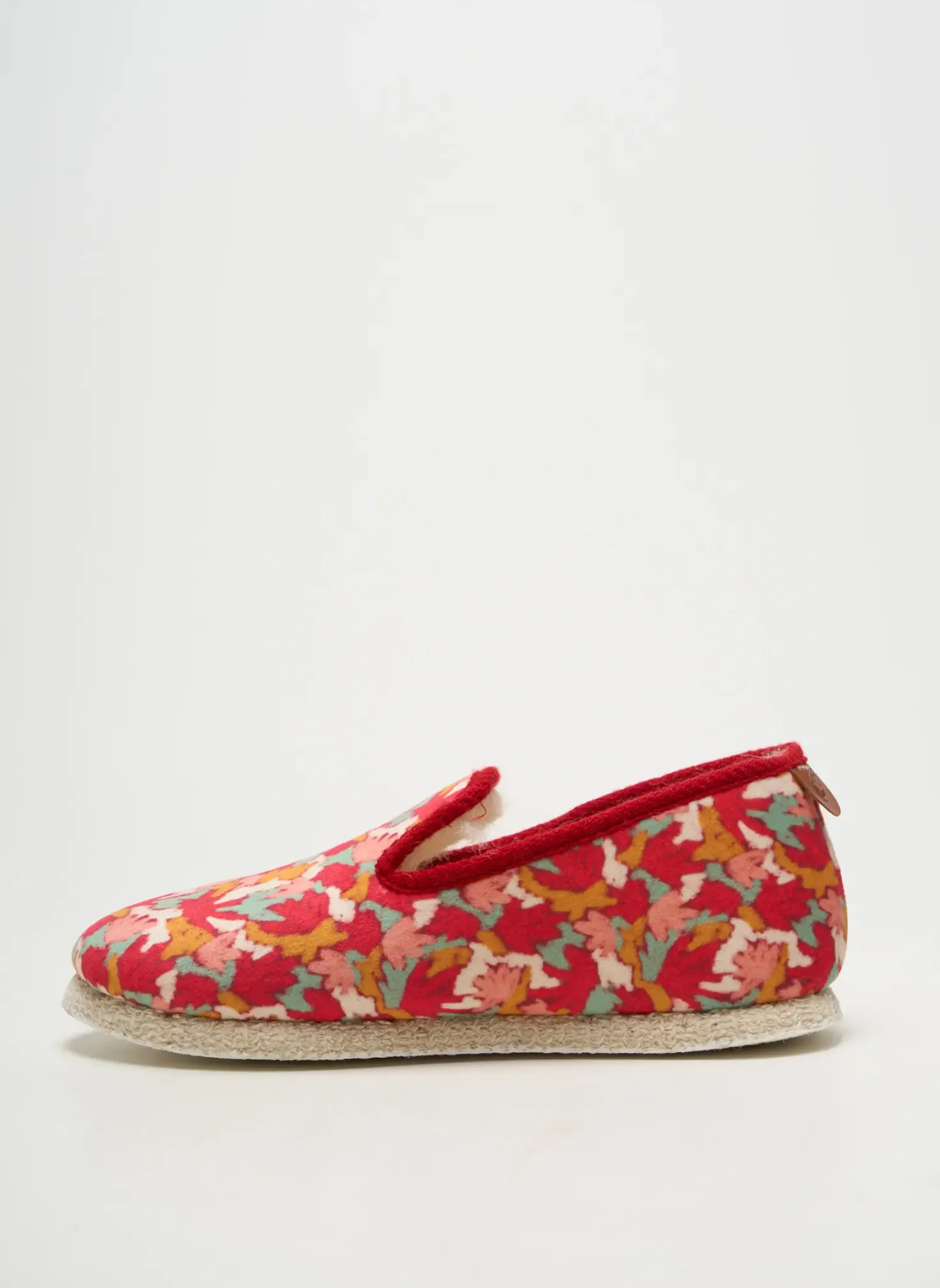 Chaussons/pantoufles Chausse Mouton Rouge Talon Plat Jusqu'à 3cm