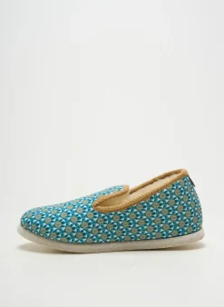 Chaussons/pantoufles Chausse Mouton Vert Talon Plat Jusqu'à 3cm
