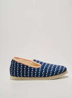 Chaussons/pantoufles Chausse Mouton Bleu Talon Plat Jusqu'à 3cm