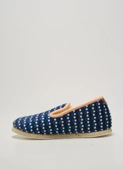 Chaussons/pantoufles Chausse Mouton Bleu Talon Plat Jusqu'à 3cm