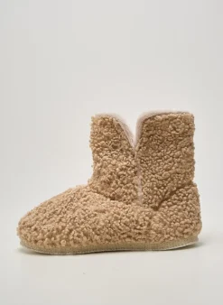 Chaussons/pantoufles Chausse Mouton Beige Talon Plat Jusqu'à 3cm