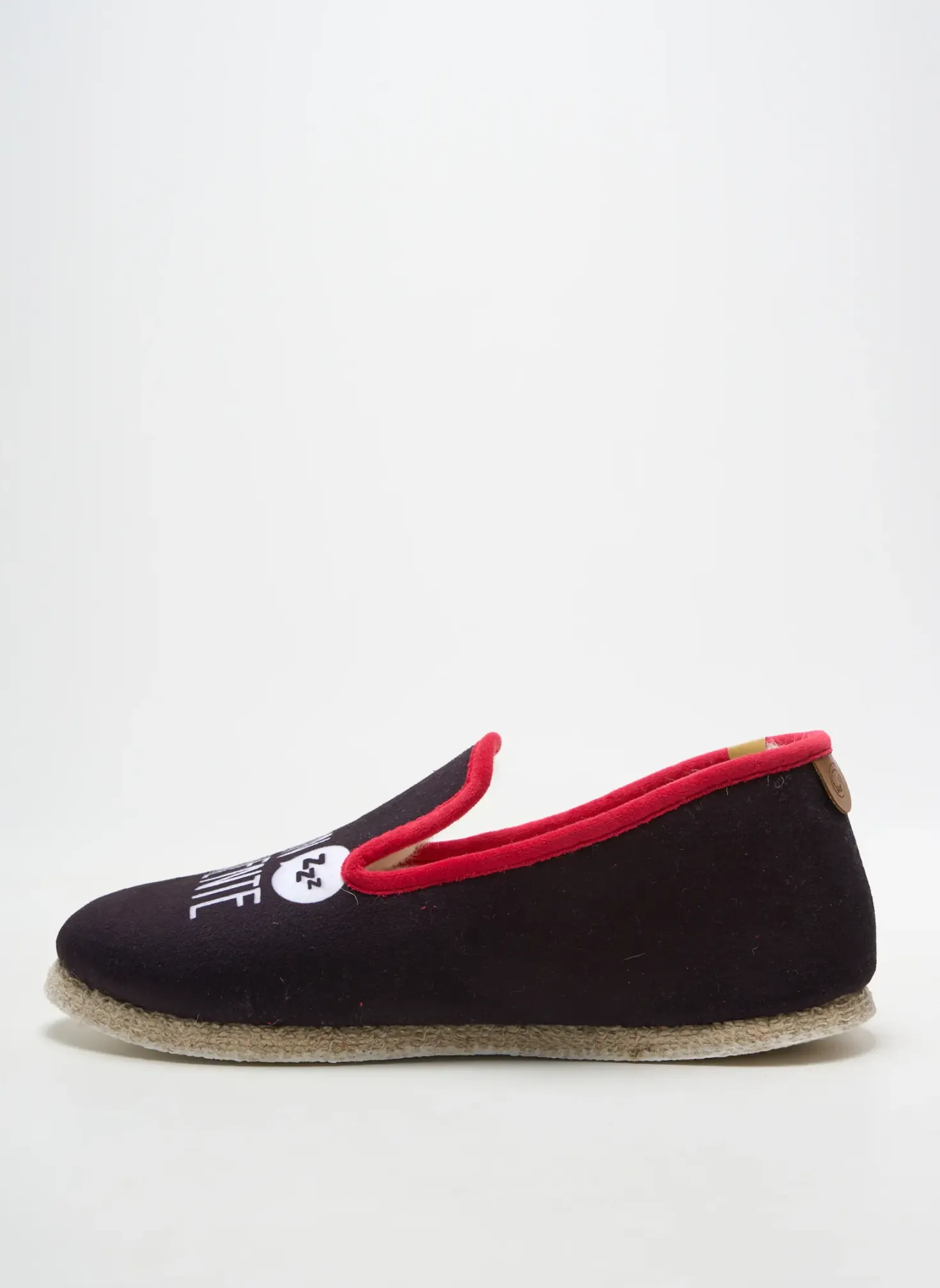 Chaussons/pantoufles Chausse Mouton Noir Bout Rond