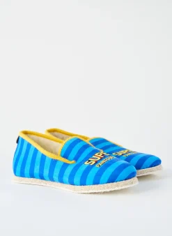 Chaussons/pantoufles Chausse Mouton Bleu Bout Rond